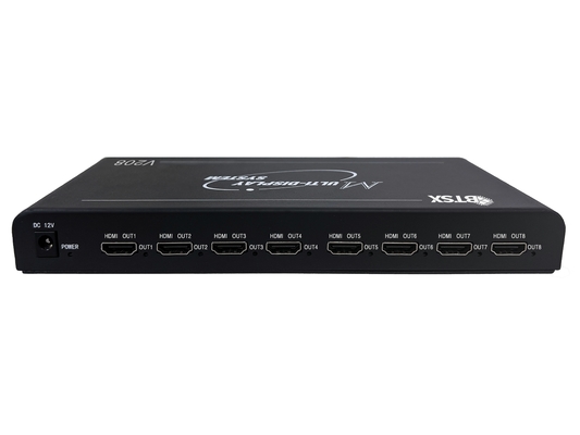 Bitvisus Video Wall Splitter 8Kは,複雑な環境に適した様々な入力/出力構成をサポートする.