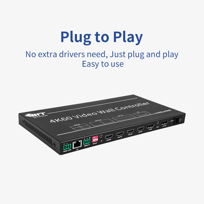 マルチビューヤー 4×1 HDMI セキュリティ会議監視ソリューション 複数のビューと4つのHDMI入力を持つビデオウォールコントローラ