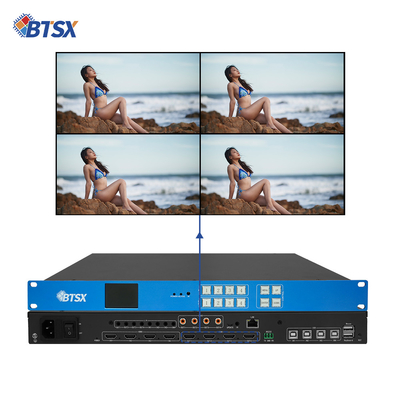4 in 4 out KVMシームレススイッチ ビデオウォールコントローラ 4K60 ビデオウォールプロセッサ