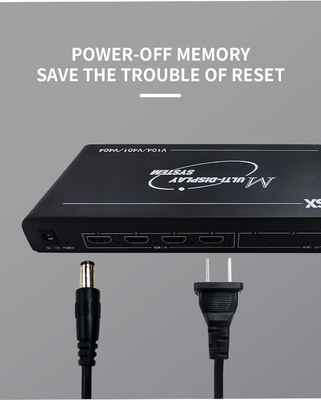 Bitvisus 4K60 HDMI マルチビューヤー 音声ビデオ 画面分割器 リモコン付き