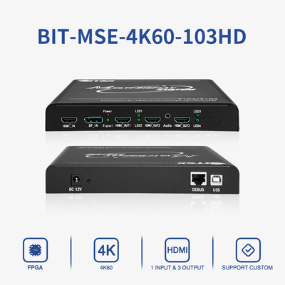 BIT-MSE-4K60-103HD 3xHDMI出力付き産業グレードの4Kマルチスクリーン拡張ボックス