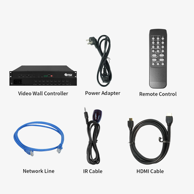 IR コントロール HDMI ビデオ ウォール プロセッサ 4k 無縫 スイッチ機能