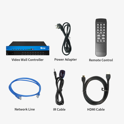 OEM/ODM 4K ビデオ プロセッサ HDMI マトリックス スイッチー マルチビューヤー IR リモコン