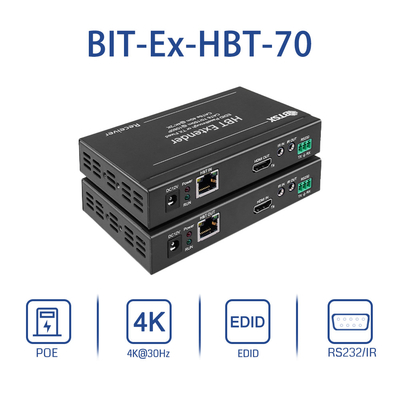 30M 70M 4K HDBT HDMI エクステンダー シングル Cat5 ビデオ テレビ HDMI モニター エクステンダー アダプター