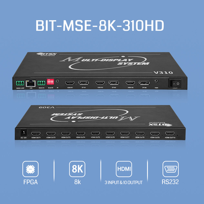 8K マルチスクリーンコントローラ コンパクトデザイン 最大解像度 6Kx4K 60Hz 10 X HDMI 1.3出力