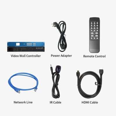 RGB444 カラーフォーマット HDMI ビデオ ウォール コントローラー 600MHz 最大 ピクセル 時計周波数 ディスプレイ