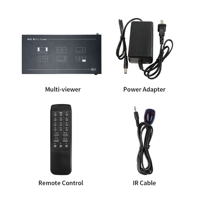 ビットビサス 4K60 8 画像 マルチビューヤー HDMI/DP 赤外線 リモコン ビデオ スイッチ