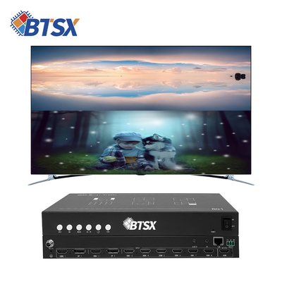 ビットビサス 4K60 8 画像 マルチビューヤー HDMI/DP 赤外線 リモコン ビデオ スイッチ