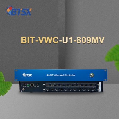 ビットビサス 4K60 8 in 9 アウトビデオウォールコントローラ Rs232 HDMI/DP ネットワーク Web コントロール 2x2 ビデオウォールマトリックスコントローラ