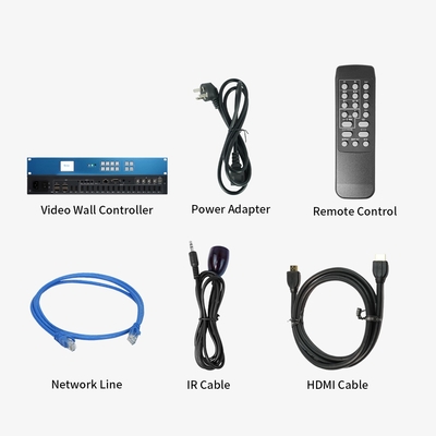 Bitvisus 1U RACK PIP シームレススイッチング HDMI スイッチャーマトリックス 4K60 4*4 LCD LED TV ビデオウォールコントローラープロセッサーBIT-VP-U1-MD416