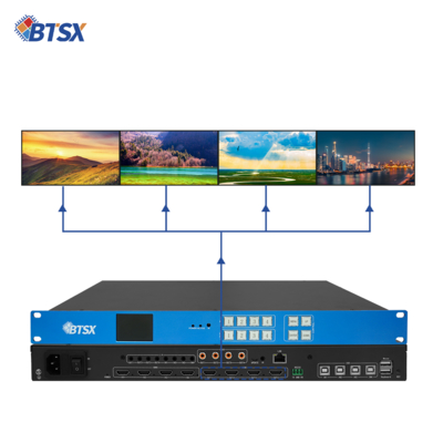 HDMI 4in4out マルティックス 4k60 スプリッシングプラス マルティックス KVM ロミング BIT-VWC-MD404Ma
