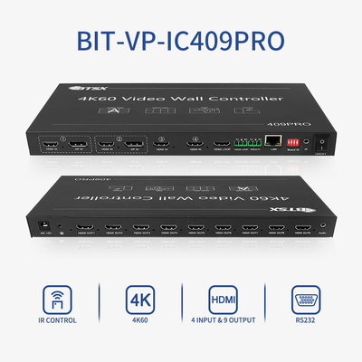 LCDLEDテレビ ビデオウォールコントローラ プロセッサ ビットビサス RACK PIP シームレススイッチング HDMI スイッチング マトリックス 3x3 3x4 3x5 3x6
