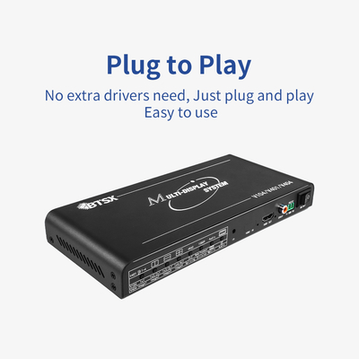 Bitvisus 4x1 HDMI セキュリティ会議監視ソリューション 4 in 1 Out 4K60 多視多視画面スイッチアダプター