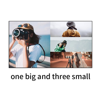 Bitvisus 4x1 HDMI セキュリティ会議監視ソリューション 4 in 1 Out 4K60 多視多視画面スイッチアダプター