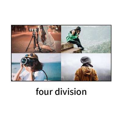 Bitvisus 4x1 HDMI セキュリティ会議監視ソリューション 4 in 1 Out 4K60 多視多視画面スイッチアダプター