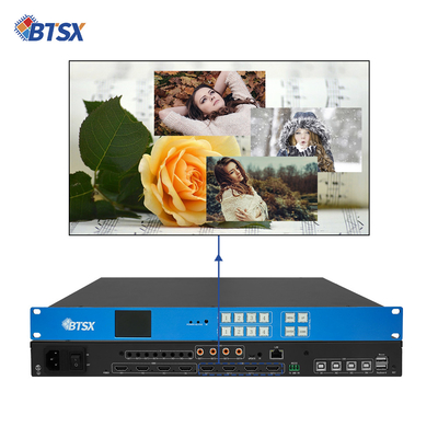 4 in 4 out KVMシームレススイッチ ビデオウォールコントローラ 4K60 ビデオウォールプロセッサ