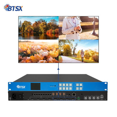 無縫KVMオーディオビデオマトリックスビデオウォールコントローラ 4x4 2x2 1x4 4K60 HDMI PIP 4つのHDMI2.0入力で編集可能