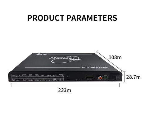 Bitvisus 4K60 HDMI マルチビューヤー 音声ビデオ 画面分割器 リモコン付き
