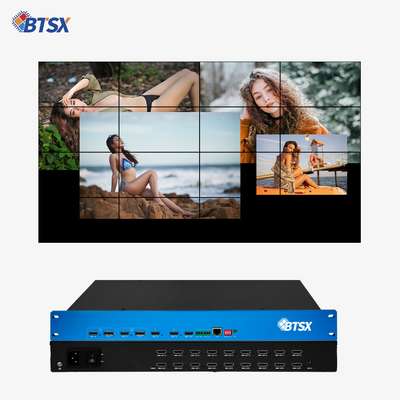 OEM/ODM 4K ビデオ プロセッサ HDMI マトリックス スイッチー マルチビューヤー IR リモコン