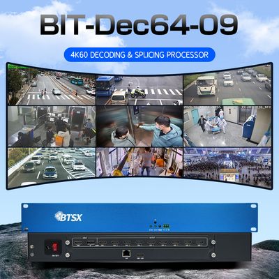 4K60 ギガビット イーサネット 解読・スプライシング プロセッサ IP ストリーム 入力制御室 NVR 解読器 Eマップ セキュリティモニタリング 解読器
