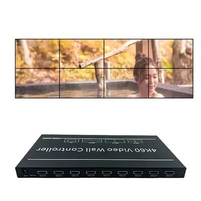 1×3,2×3,および3×3マルチスクリーン構成のためのFPGAチップ処理付き4K/8KHDMIビデオウォールコントローラ
